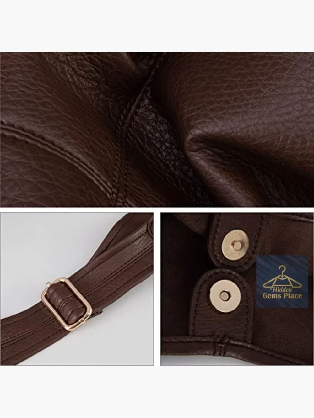 Ultra Soft Faux Leather Slouchy Hobo Bag with Coin Wallet